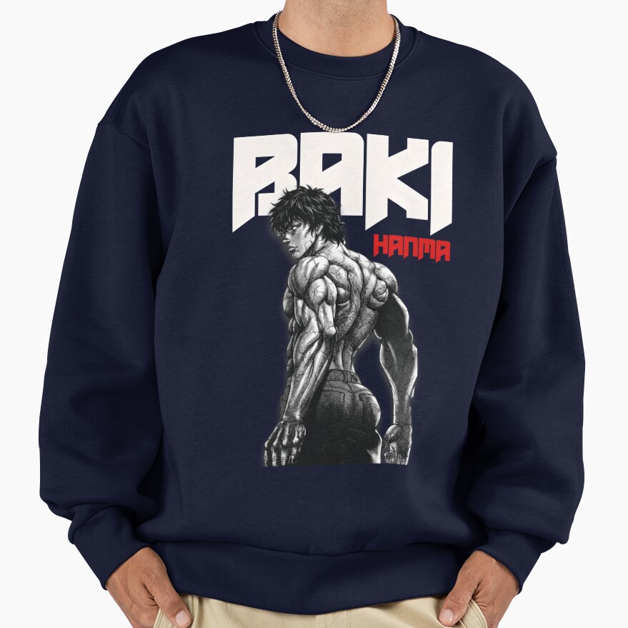 Anime Baki Hanma Muscular Physique Sweatshirt - Image 5