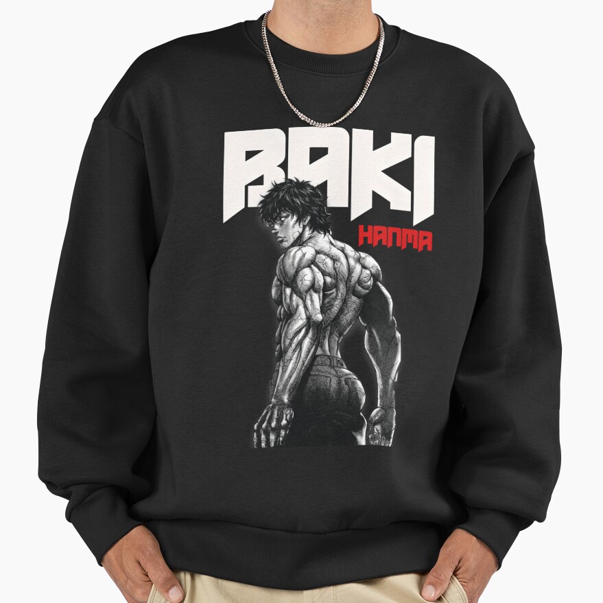 Anime Baki Hanma Muscular Physique Sweatshirt - Image 2