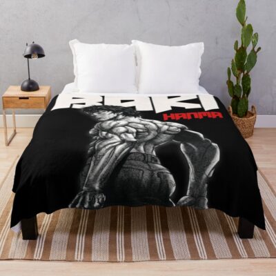 Baki The Grappler Underground Warrior Throw Blanket