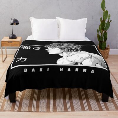 Baki Hanma The Grappler Muscle Man Throw Blanket
