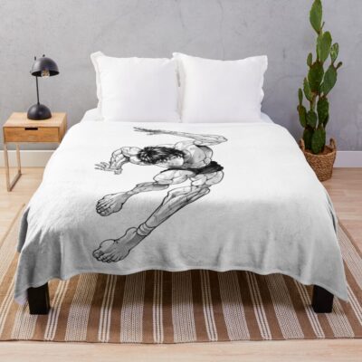 Hot Anime Baki Hanma The Grappler Throw Blanket