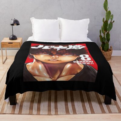 Best Selling Baki Hanma Vinatge Design Throw Blanket