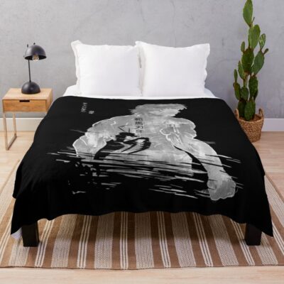 Hanma Baki The Grappler Vintage Design Throw Blanket