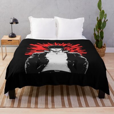 New Design Baki Hanma Retro Throw Blanket
