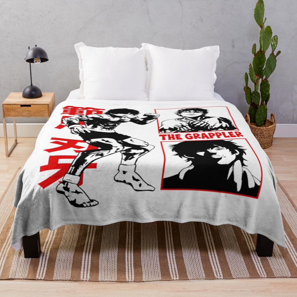 The Grappler Baki Hanma Classic Design Throw Blanket