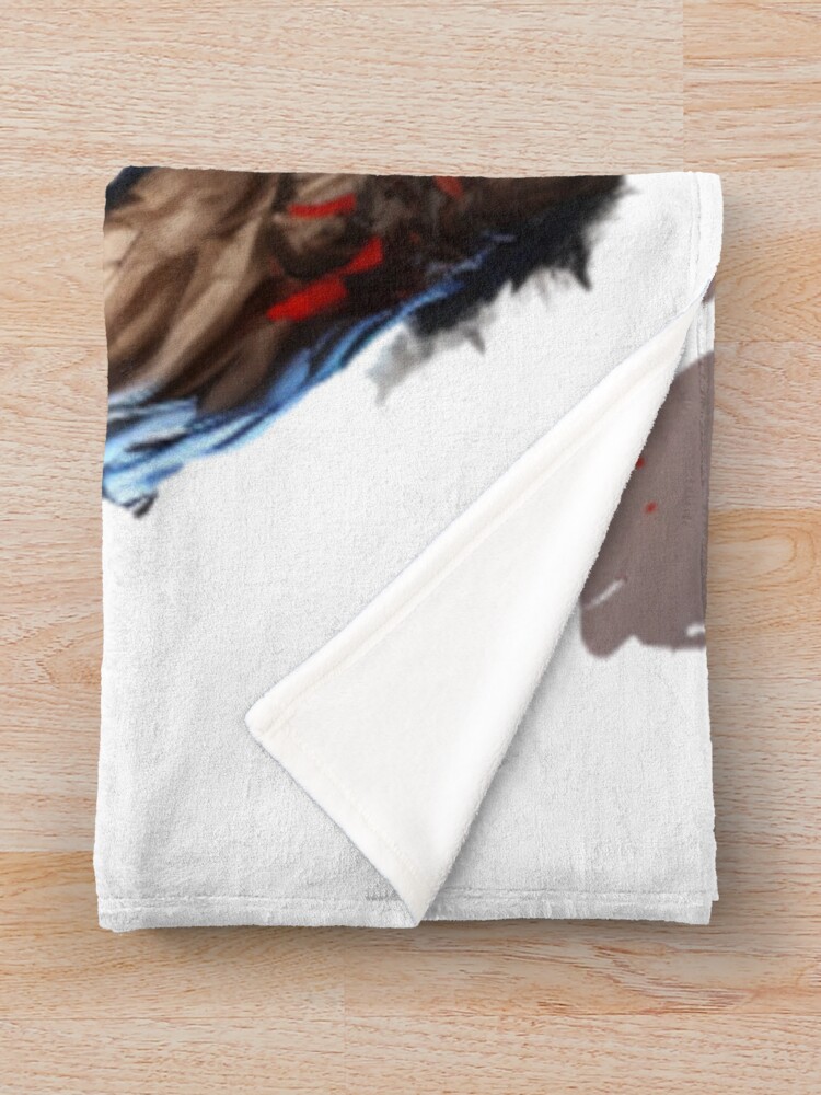 Baki The Grappler Vintage Design Throw Blanket - Image 2