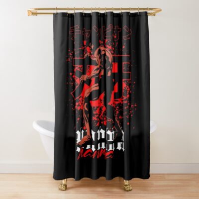 Baki Hanma Anime Fighting Spirit Design Martial Shower Curtain