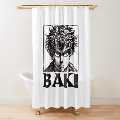 Baki Hanma The Grappler Bassic Design Shower Curtain