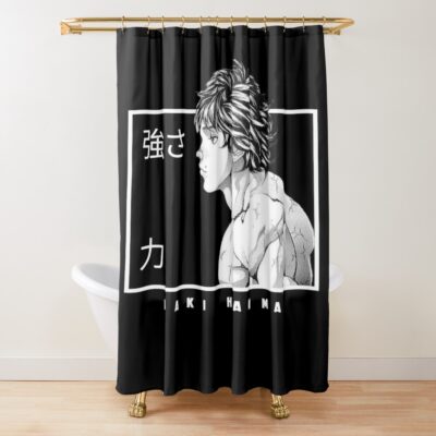 Baki Hanma The Grappler Muscle Man Shower Curtain