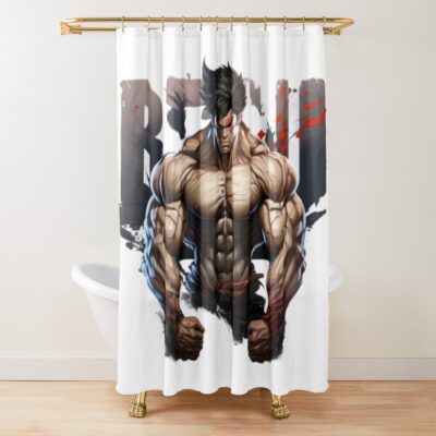 Baki The Grappler Vintage Design Shower Curtain