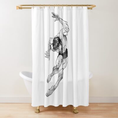 Hot Anime Baki Hanma The Grappler Shower Curtain