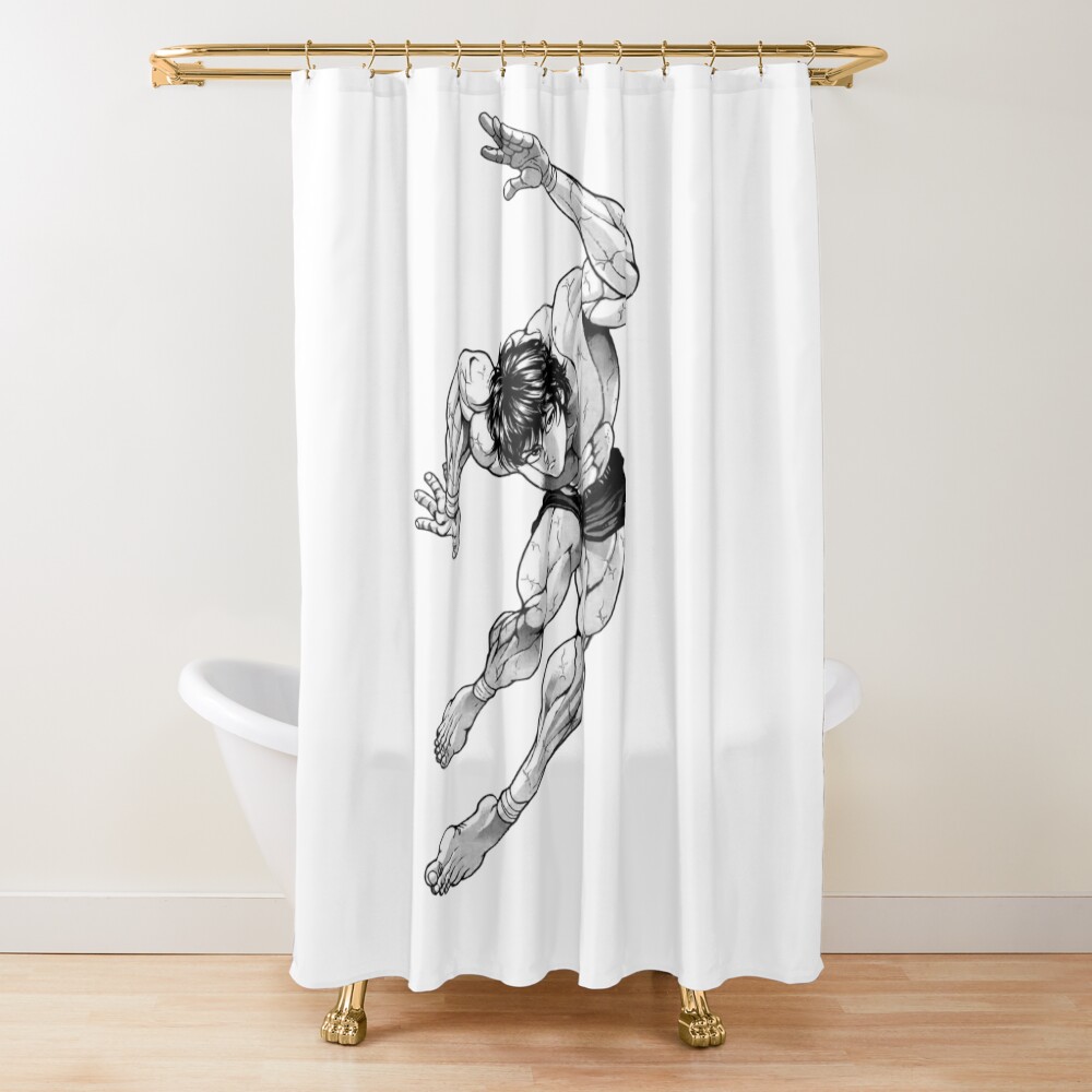 Hot Anime Baki Hanma The Grappler Shower Curtain