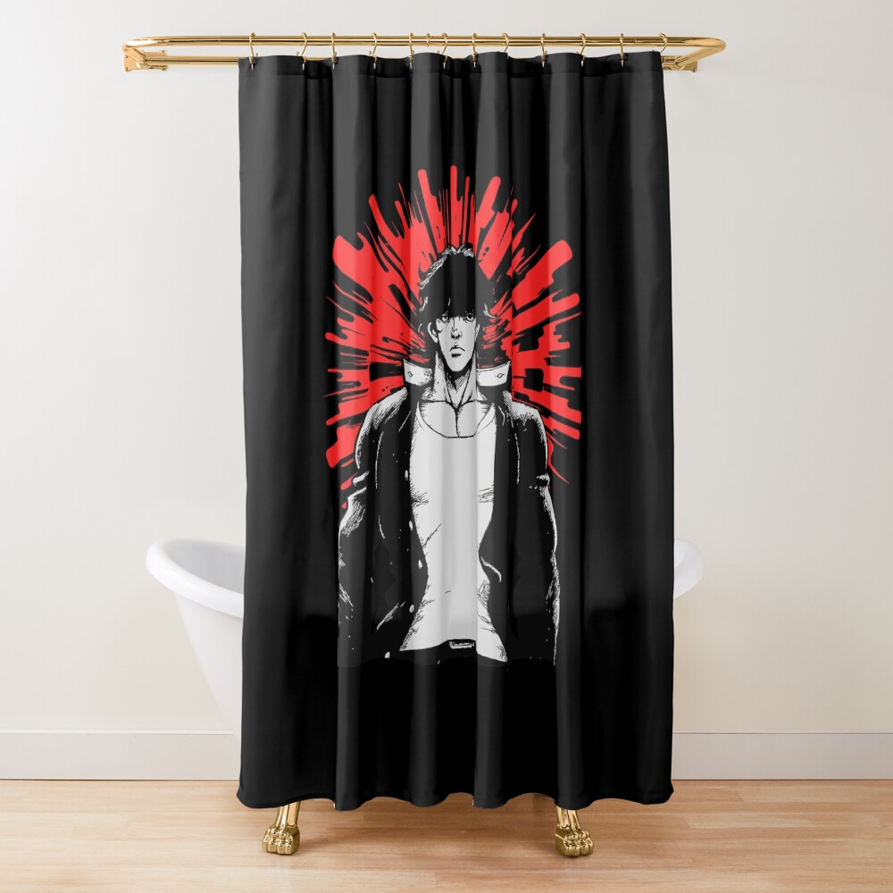 New Design Baki Hanma Retro Shower Curtain