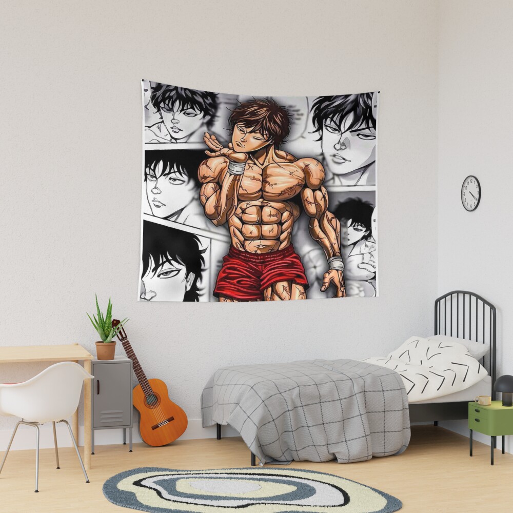 New Desigm The Grappler Baki Hanma Tapestry