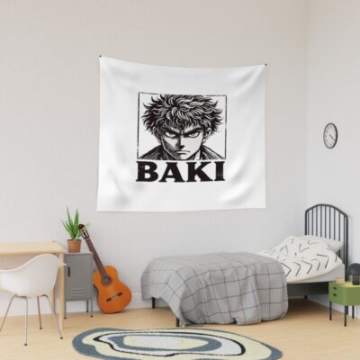 Baki Hanma The Grappler Bassic Design Tapestry