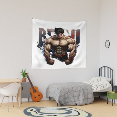 Baki The Grappler Vintage Design Tapestry