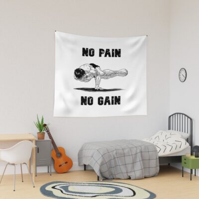 Baki Hanma No Pain No Again Tapestry