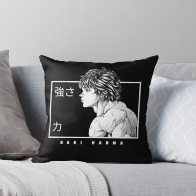 Baki Hanma The Grappler Muscle Man Throw Pillow