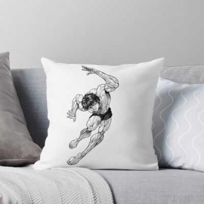 Hot Anime Baki Hanma The Grappler Throw Pillow