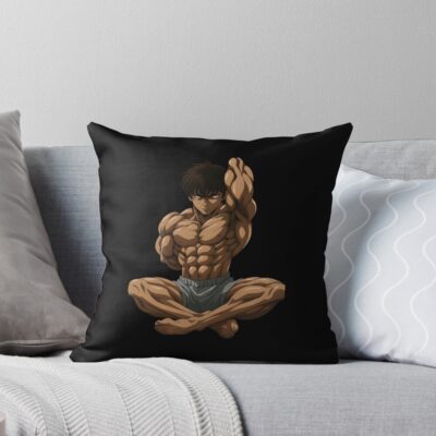 Baki Hanma Aesthetic Physique Throw Pillow