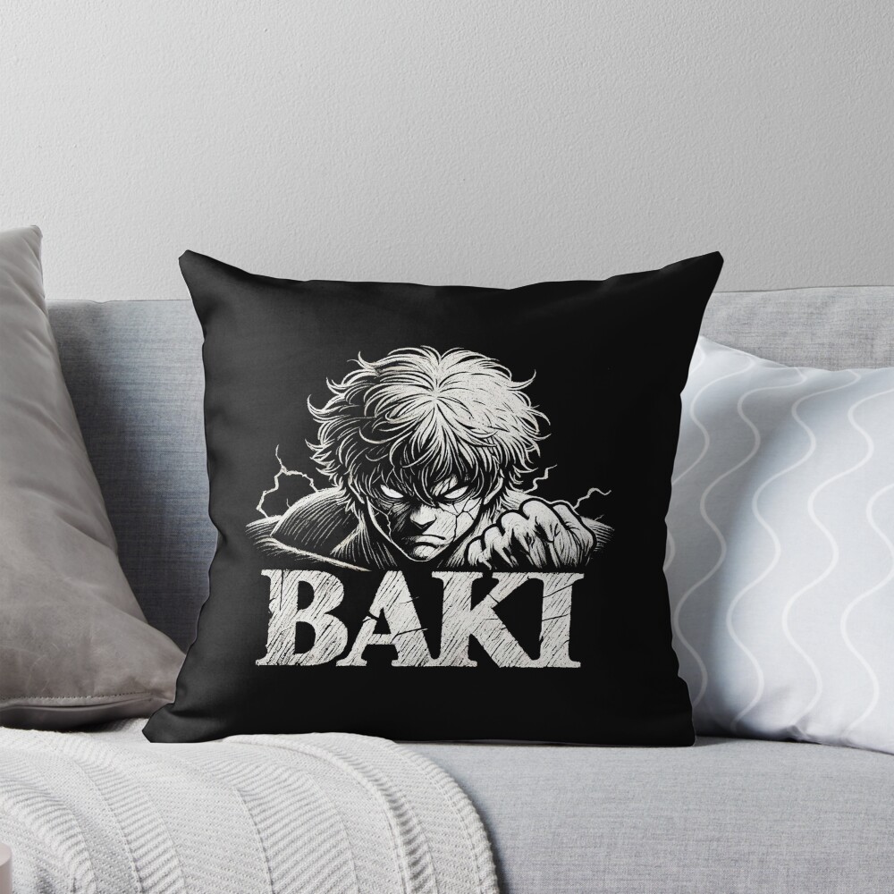 New Collection Baki Hanma The Grappler Throw Pillow